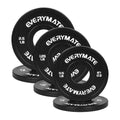 EVERYMATE Change Weight Plates 1.25LB 2.5LB 5LB Set Fractional Olympic Bumper Plates for Cross Training Steel Insert Strength Training - color: 8.5 LB(0.5+1.25+2.5), size: Black