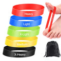 5Pcs Toe Stretcher Bands for Bunions, Toe Bands Resistance for Women and Men with Storage Bag(Yellow/Green/Red/Blue/Black)