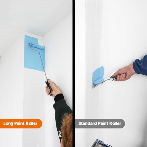 ROLLINGDOG 6 inch Long Paint Roller | Microfiber Rollers for Painting Walls and Ceilings, for Smooth to semi Smooth Surfaces - color: 6 inch paint roller