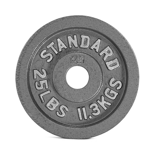 CAP Barbell 2-Inch Olympic Weight Plate | Multiple Options - size: 25 lb - Single, style: Classic - Grey