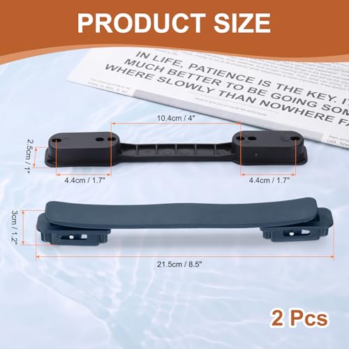 uxcell 2 Pcs Luggage Handle Replacement 8.5 Inch Suitcase Handle Carry Strap Plastic Pull Handle Grip Luggage Replacement Parts with Screws for Suitcase Box Luggage Case, Navy Blue - color: Navy Blue