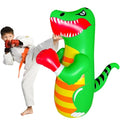 48 in Punching Bag for Kids, Free Standing Inflatable Dummy, Inflatable Punching Bag, De-Stress Boxing Bag for Kid - color: Dinosaur-BDW-Green