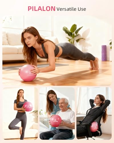 Pilates Ring Set - Studio-Grade Anti-Deformation Pilates Kit - Pilates Equipment for Home Workout - 14'' Pilates Ring, Pilates Ball, 2 Dumbbells, 5 Resistance Bands for Toning Arms, Thighs