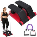Air Stepper, Mini Stair Climber with Adjustable Resistance LCD Monitor Resistance Bands, Non-Slip Pedals 300lbs Capacity for Home Office Cardio
