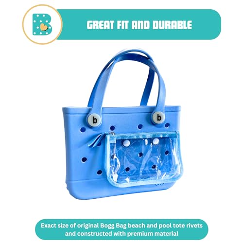 2-Pack Insert Replacement Rivets for Clear Zipper Pouch. Compatible with Bogg Bag and Most Beach Tote Clear Inserts. Fix Your Beach Bag Insert Quickly and Easily - color: Insert Rivet