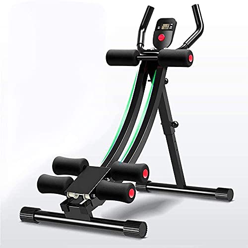 Fitlaya Fitness Core & Abdominal Trainers AB Workout Machine Home Gym Exercise Machine Ab Cruncher Foldable Fitness Equipment - color: red01