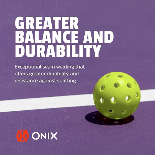 Onix Fuse G2 Outdoor Pickleball Balls USA Pickleball Approved - color: Neon Green, size: 3 Pack