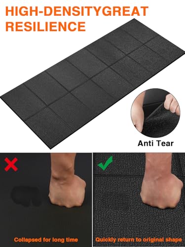 Treadmill Mat,70"x32",6mm Thickness Foldable Exercise Equipment Mat for Carpet Hardwood Floors, Compatible with Walking Pad,Spin Bike,Elliptical Trainer,Rowing Machine - size: 70"L x 32"W x 0.24"Th
