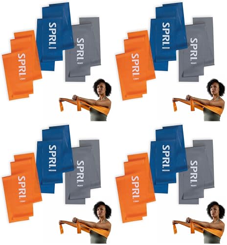 SPRI Flat Bands 3-Pack - - size: 3 Count (Pack of 4)