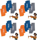 SPRI Flat Bands 3-Pack - - size: 3 Count (Pack of 4)