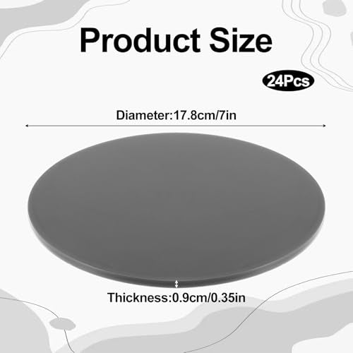 24 Pcs Core Sliders for Exercise - Dual Sided Workout Discs for Abdominal, Core Strength Training on Hard Floors & Carpets - Fitness Sliders Equipment for Gym, Home, Pilates, Yoga