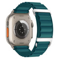 Alpine Loop Compatible with Apple Watch 3 Band 49mm 46mm 45mm 44mm 42mm 41mm 40mm 38mm Men Women, Nylon Sport Loop for Apple Watch Ultra 2/1 iWatch Series 11 10 9 8 7 6 5 4 3 2 1 SE - color: Ink Green