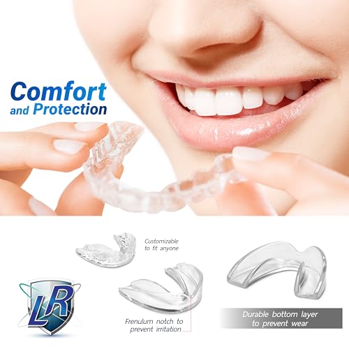 Moldable Mouthguards Pack of 6 in 3 Different Sizes– Customizable, Moldable, Trimmable Dental Night Guard for Teeth Grinding, Clenching, Athletic Sports, and Whitening Tray