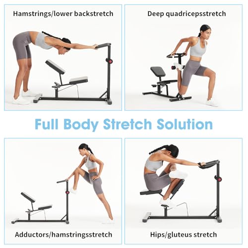 Stretch Machine, Home Gym Full Body Stretching Equipment for Lumbar Stretching, Lower Back Pain, Leg Stretch, Rehab, Flexibility and Improved Posture Correction-Straps Included
