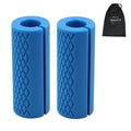 Barbell Grips - Thick Dumbbell Grips Arm Blaster Adapter with High-Density Silicone Rubber, Bar Grips for Weightlifting Muscle Growth Rapidly and Hands Stress Relieve - color: Blue