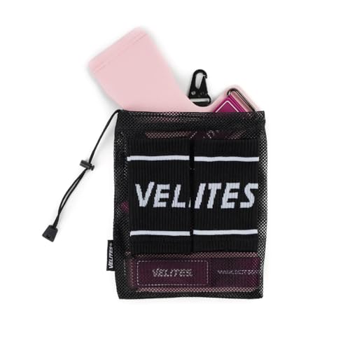 Velites - Official Crossfit® Games Quad Ultra Grips - No Chalk and Smooth Bars - Wristbands and Carry Bag Included - Pull-ups, Muscle-ups and Toes to bar - color: Pink, size: X-Large