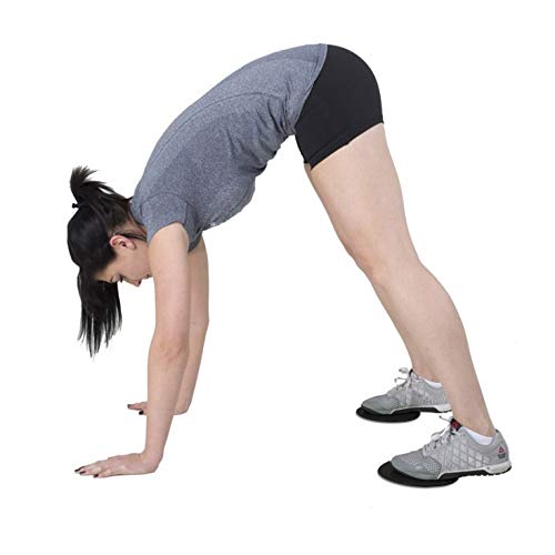 Synergee Core Sliders – Dual Sided Ab Exercise Equipment - color: Jet Black
