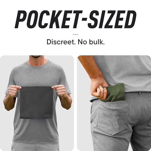 DRYKI Pocket-Sized Sweat Towels - The Original Sweat Absorbing Handkerchiefs - Quick-Dry Microfiber Sweat Rags for Face, Hands, & Body - Men & Women - Gym, Sports, and Work (Forest: 5 Pack) - color: *Forest