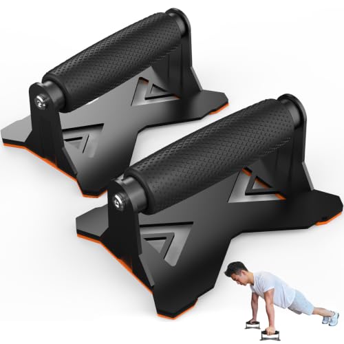 Fitarc Push Up Bars, Heavy-Duty Steel Push Up Handles for Floor, Non-Slip Push Up Stands for Men and Women, Strength Training Pushup Stands Workout Equipment for Home Gym