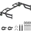 Kipika 48" Ceiling Mounted Pull Up Bar, Heavy Duty Multi-Grip Chin Up Bar,Mounted Pullup Bar, Adjustable Height, Pull Up Bands for Chin Ups & Body Stretching, Ideal for Home Gym and Strength Training - color: 48" Pull Up Bar with 2 Pulleys