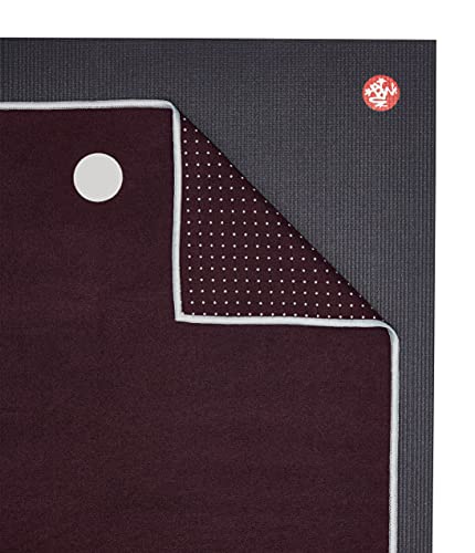 Manduka Yogitoes Hot Yoga Mat Towel - 79" | Moisture Activated Grip | Patented Silicone Nubs | Highly Absorbent, Durable & Easy Care | Made from Recycled Materials | 79 x 24 Inches | Indulge - color: Indulge, size: 79" x 24"