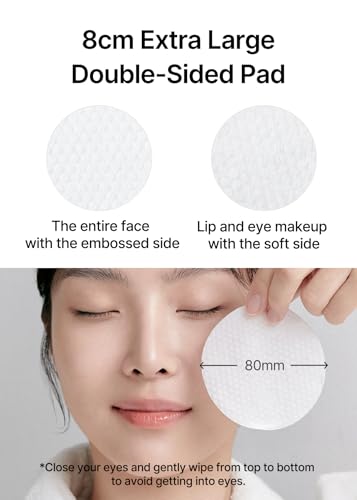 celimax ONE STEP Mild Cleansing Pad (60 pads) | Easy One-step Makeup Remover, Cleansing Water Pads, Big Size, Face Wash Cleanser, Hydrating, Soothing, Moisturizing, Korean Daily Skincare - color: Cleansing Pad