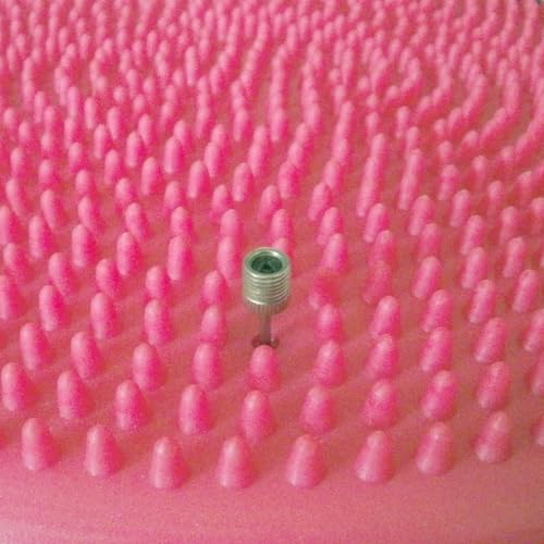 AppleRound Inflated Wobble Cushion with Hand Pump, Air Stability Board (Extra Thick), Core Balance Disc for Adults, Sensory Wiggle Seat for Kids, Flexible Seating for All Age, 13.5in / 34cm Diameter - color: Pink