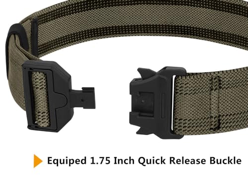 KRYDEX Tactical Leg Strap 1.5" Elastic Thigh Strap for Leg Drop Holster with Quick Release Buckle - color: Ranger Green