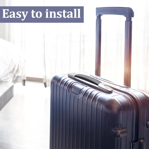 2 Pcs Luggage Handle Replacement, 23cm Black Long Strap Grip, Heavy Duty Suitcase Strap Spare Carrying for Travel Case Repair