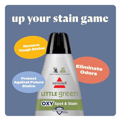 BISSELL Little Green Mini Portable Carpet Cleaner, 4075 | HydroRinse self-cleaning tool; 4-in. tough stain tool; upholstery & car detailing; Tea Green color - color: Tea Green, style: Little Green Mini