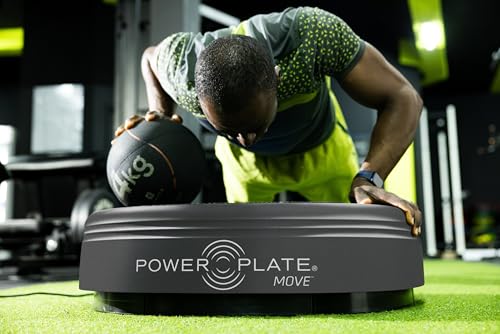 Power Plate Move Vibration Plate Machine - Professional Whole Body Vibration Platform for Home Gym, Weight Loss & Recovery - Compact Design with PrecisionWave Technology, 6 Modes & 300lb Capacity - style: Titanium MOVE