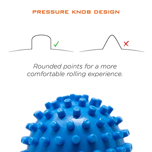 ProStretch Footy, Textured Massage Ball for Plantar Fasciitis & Foot Pain | Textured Spiky Massage Ball for Foot Pain Relief, Muscle Soreness & Deep Tissue Therapy