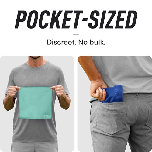 DRYKI Pocket-Sized Sweat Towels - The Original Sweat Absorbing Handkerchiefs - Quick-Dry Microfiber Sweat Rags for Face, Hands, & Body - Men & Women - Gym, Sports, and Work (Summit: 5 Pack) - color: *Summit