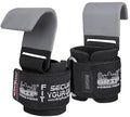Weight Lifting Rod Hooks Heavy Duty Wrist Wraps Power Weight Lifting Training Gym Grips Straps Set of 2 - color: Gray, size: WOMEN-Wrist Size Small/Medium