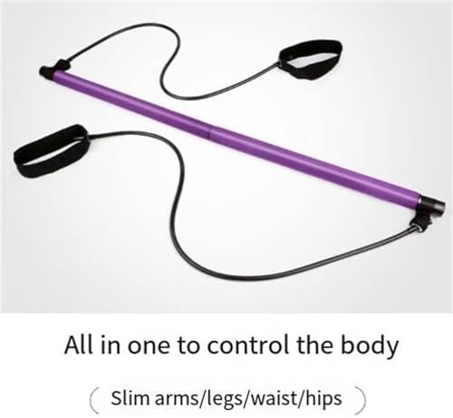 Stretched Fusion Multi-Functional Pilates Bar, Purple | For Home - color: Púrpura