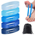Toe Stretch Bands for Bunions, Women and Men, 5Pcs, Blue | Toe Resistance Bands, Storage Bag Included