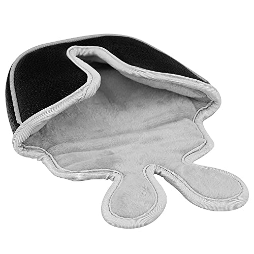 BigTeeth Golf Mallet Putter Head Cover Golf Club Protector Fit for Odessey Backstryke Centre Shaft Putter - color: Black