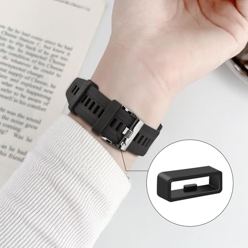 8-Pack Band keepers Compatible with Garmin Forerunner 265/35/235, Forerunner 965 955 945 935 265 255 245 Watch Bands, Silicone Replacement Watch Band Loop/Holder/Retainer Fastener Rings