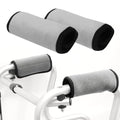 2 Pack Walker Handle Cushions Walker Grip Covers Pads Walker Padded Hand Grip Covers for Rolling Wheelchair Walker Elderly Grippers Rollator Handle - color: Grey