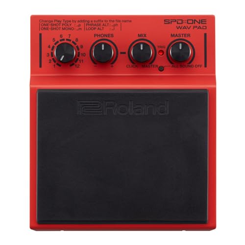 Roland Percussion Electronic Drum Pad, Red (SPD-1W) - style: WAV Pad