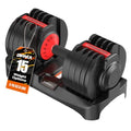 Adjustable Dumbbells Set All in One Free Weights Set for Home Gym | 25/26.5/52.5/55/85lbs Weights Dumbbells Set, 1 Sec Adjust Weights with Anti-Slip Handle for Home Fitness - color: 52.5LB Single