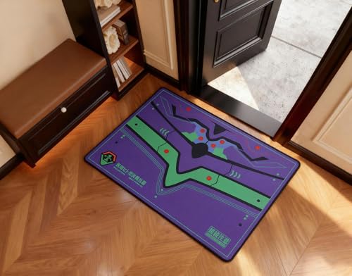 Office Chair Mat | Non-Slip Hard Floor Chair Mat 35"×47" | Evangelion Unit-01 Mech Inspired Design by TREASURE CASE - color: Unit-01