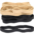 AMUU Rubber Bands Size 107 | Wide, Big, Thick, Long, 30Pcs, Heavy Duty - color: Black,light brown