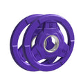 Color Coded 2-Inch Rubber Coated Olympic Grip Plate for Barbell,Solid Cast Iron Weight Plates for Strength Training, Weightlifting, Home Gym, 2.5/5/10/15/25/35/45 LB, Single and Pair - color: 5LB-PAIR