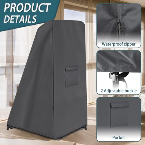 Inversion Table Cover - Dustproof and Waterproof Inversion Equipment Protection Covers (47" L X 28.3" W X 63" H) - Keep Your Inversion Table Safe from Dirt and Scratches - color: Black