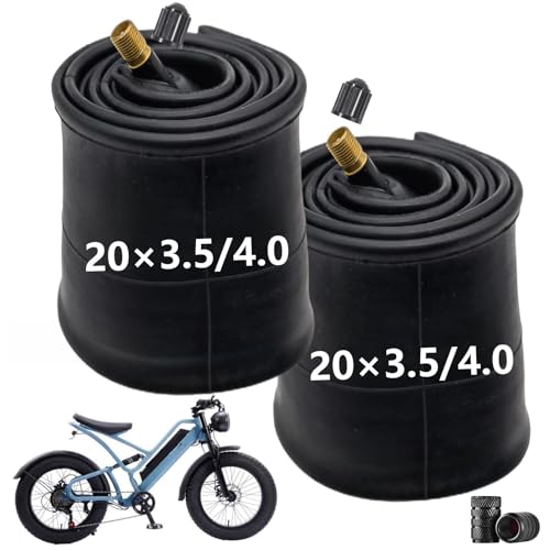 20x4.0 Fat Tubes 20x3.0/3.5 Fat Tire Tube 20x3.5/4.0 Bike Tube 20x4.0/4.5 Heavy Duty Tire Tubes for 20” Electric Bike Fat Beach Bike 2 Pack - size: 20x3.5/4.0