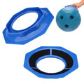 2pcs Universal Bowling Ball Sanding Pad Holder, Bowling Abrasive Pad Holder Precision Surface Maintenance Tool for Consistent Ball Reaction & Performance (Blue)