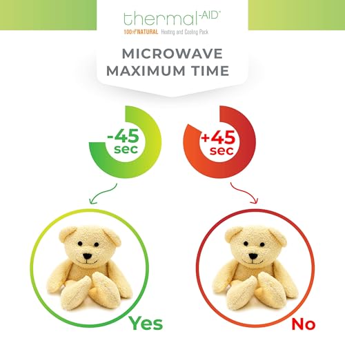 Thermal-Aid® (Honey The Yellow Bear) – Washable Heating Pad & Ice Pack – Plush Hot/Cold Pack with Natural Corn Filling – Reusable Comfort - size: Zoo Yellow Bear