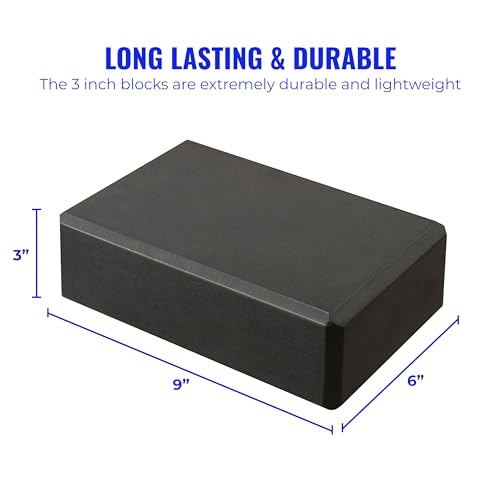 20 Pack 3" Yoga Block, EVA Foam Yoga Brick, 3"x6"x9"