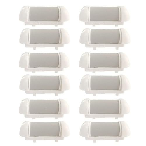 12pcs Replacement Fine Roller Head for Electric Callus Remover, Pedicure Tools Foot File Refill Rollers for Feet Callus Shaver Pedicure Kit (12 Pack Light Coarse) - style: 12pcs Light Coarse
